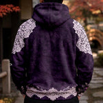 Floral Skull - Personalized Skull Fleece Hoodie