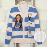 Any Photo Nurse Life - Personalized Nurse Cardigan Sweater