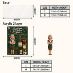 Teacher Gift, Back To School - Personalized Teacher 2-Layer Acrylic Freestanding