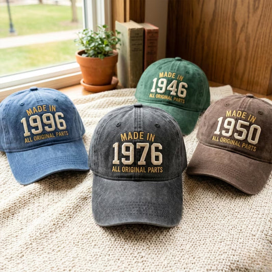 Birthday Gift Idea - Personalized Birthday Embroidered Classic Cap