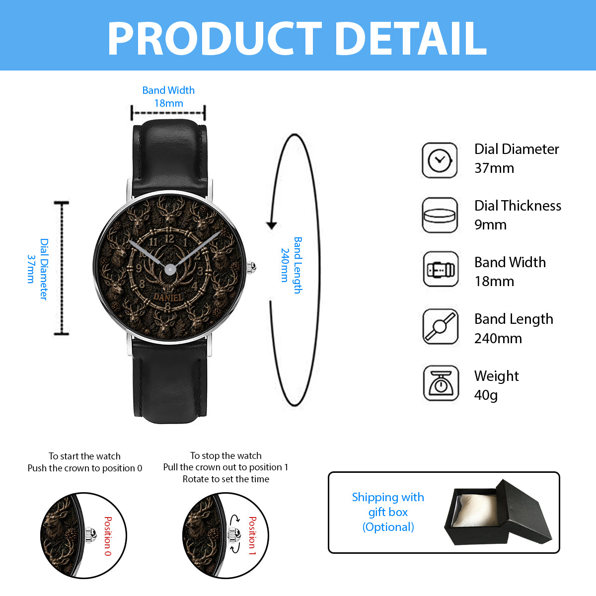 Hunting Time - Personalized Hunting Hand Watch