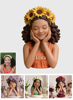 Any Flower Unique Gift - Personalized Self Love Premium 3D Figurine