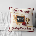 Vintage Teacher - Personalized Teacher Faux Fur Square Pillow