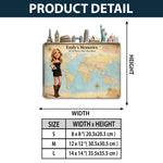 Travel Magnet Display Broad - Personalized Travelling 3D Printed Cut Metal Sign
