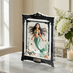 Personalized Mermaid Display Table Decor - Personalized Mermaid 2-Side Printed Acrylic Plaque