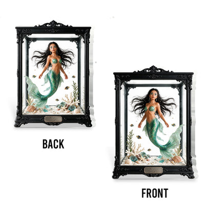 Personalized Mermaid Display Table Decor - Personalized Mermaid 2-Side Printed Acrylic Plaque