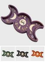 Tripple Moon - Personalized Witch Wood Tray