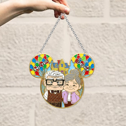 You Are My Greatest Adventure - Personalized Couple Window Hanging Suncatcher Ornament
