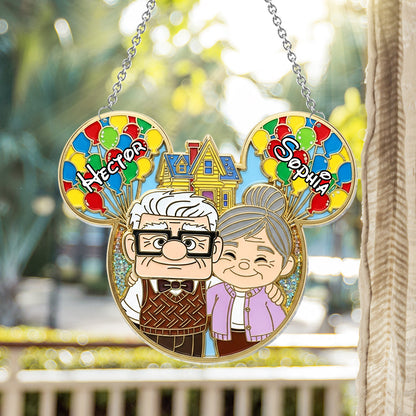 You Are My Greatest Adventure - Personalized Couple Window Hanging Suncatcher Ornament