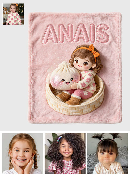 The Funny Mystery Dumpling For Kid - Personalized Kid Blanket