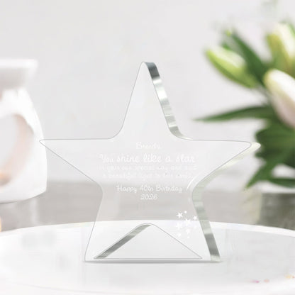 Happy Birthday - Personalized Birthday Custom Shaped Acrylic Plaque