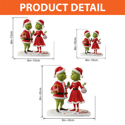 Couple Gift Merry Grinchmas - Personalized Stole Christmas Custom Shaped Acrylic Plaque