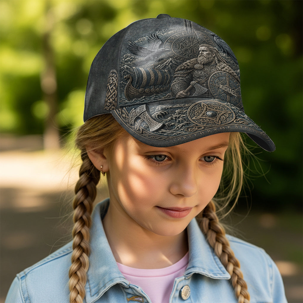 Viking Theme, Gift for Men - Personalized Viking Classic Cap