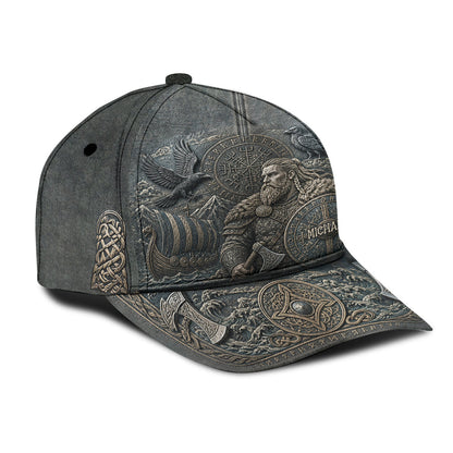Viking Theme, Gift for Men - Personalized Viking Classic Cap
