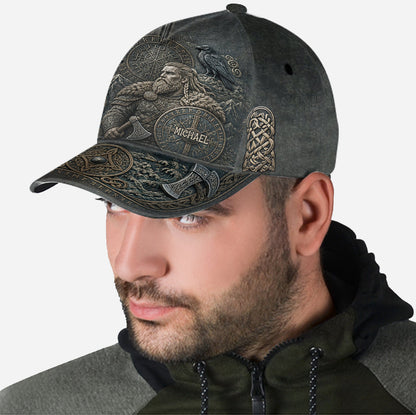 Viking Theme, Gift for Men - Personalized Viking Classic Cap