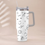 Back To School - Personalized Teacher Tumbler With Handle