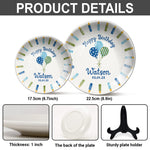 Happy Birthday - Personalized Birthday Ceramic Round Plate