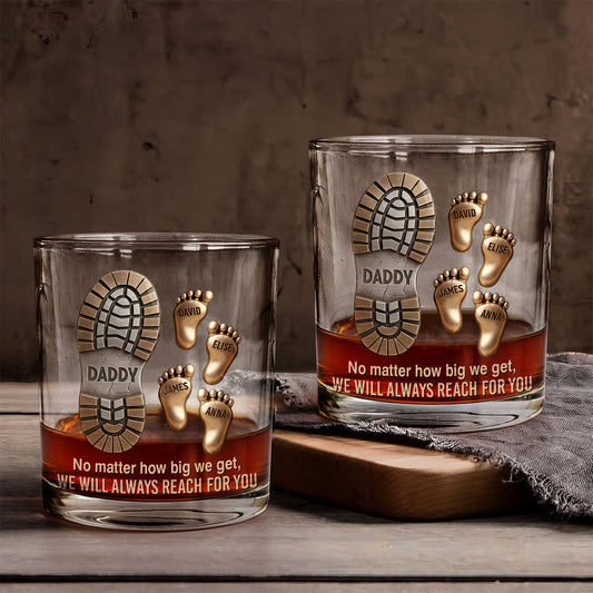 Happy Father's Day - Personalized Father Whiskey Glass