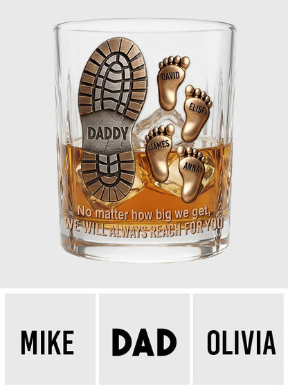Happy Father's Day - Personalized Father Whiskey Glass