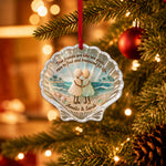 Sea Glass Friends - Personalized Bestie Custom Shape Glass Ornament