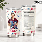 Tired Nurse - Personalized Nurse Tumbler