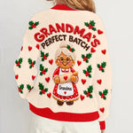 Grandma's Perfect Batch - Personalized Grandma Cardigan Sweater