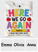 Back To School, Teacher Gift Idea - Personalized Teacher T-shirt And Hoodie
