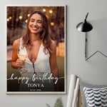 Happy Birthday - Personalized Birthday Canvas And Poster