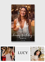 Happy Birthday - Personalized Birthday Canvas And Poster