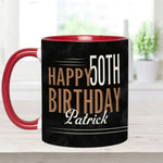 Happy Birthday - Personalized Birthday Accent Mug