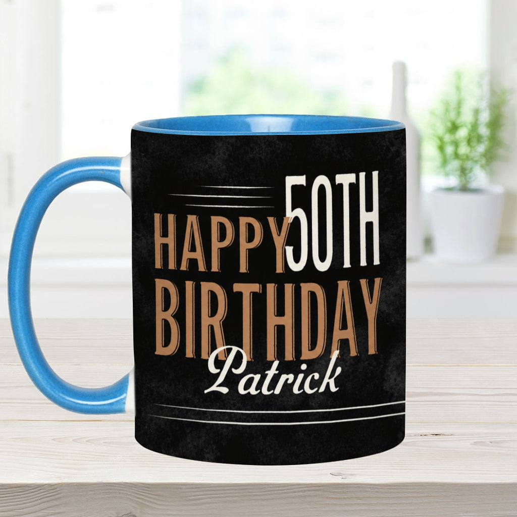 Happy Birthday - Personalized Birthday Accent Mug