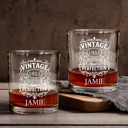 Birthday Gift - Personalized Birthday Whiskey Glass