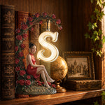 Any Photo With Initial Lamp - Personalized Self Love Bookshelf Lamp