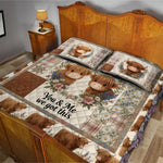 You & Me We Got This - Personalized Highland Cow Quilt Set