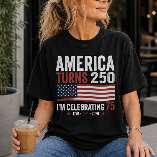 USA 250th Anniversary, Birthday Gift - Personalized Birthday T-shirt And Hoodie