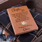 Birthday Gift - Personalized Birthday Leather Journal