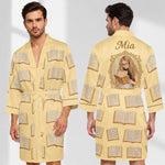 Just A Girl Who Loves Reading Books - Personalized Book Satin Robe