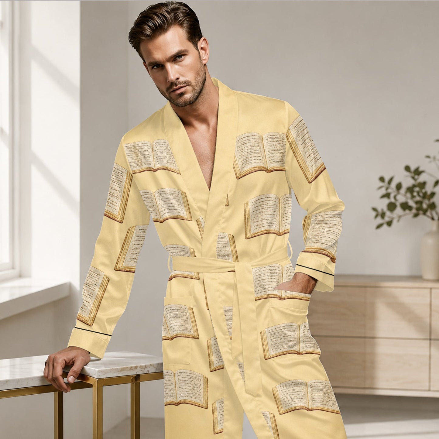 Just A Girl Who Loves Reading Books - Personalized Book Satin Robe