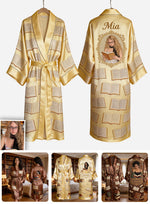 Just A Girl Who Loves Reading Books - Personalized Book Satin Robe