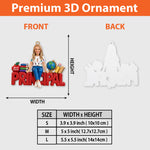 Teacher Life - Personalized Teacher Premium 3D Ornament