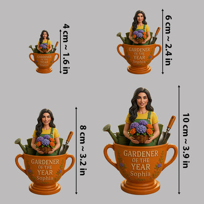 Gardener Of The Year - Personalized Gardening Premium 3D Figurine