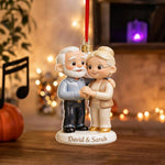 Merry Christmas - Personalized Couple Premium 3D Ornament