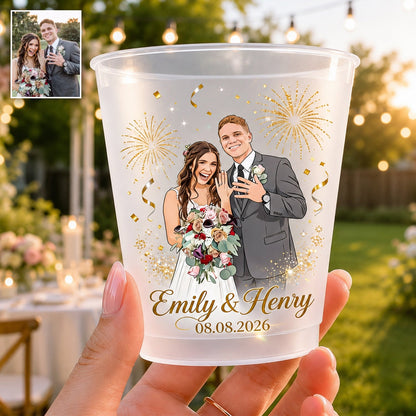 Together Forever - Personalized wedding anniversary Frosted Cup
