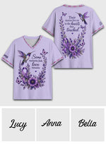 Fight Against Alzheimer, Alzheimer Awareness Gift - Personalized Alzheimer Awareness Fully Printed V-Neck T-Shirt