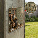 My Happy Place - Personalized Book 3D Printed Cut Metal Sign