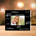 Happy Birthday - Personalized Birthday Custom Shaped Acrylic Plaque