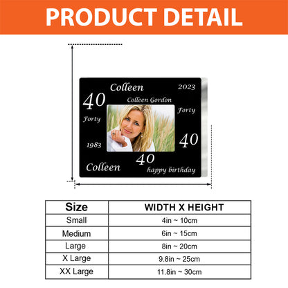 Happy Birthday - Personalized Birthday Custom Shaped Acrylic Plaque