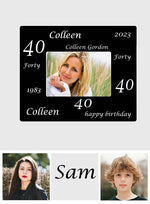 Happy Birthday - Personalized Birthday Custom Shaped Acrylic Plaque