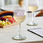 Happy Birthday - Personalized Birthday Wine Glass With Long Stem