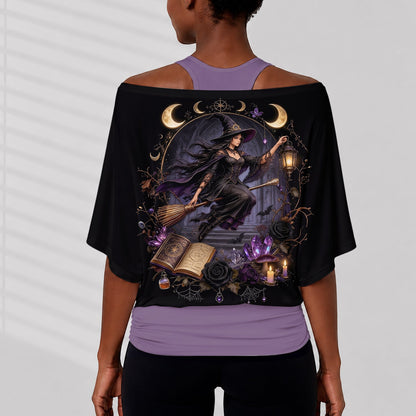 Magic Witch - Personalized Witch Off-Shoulder Top Set